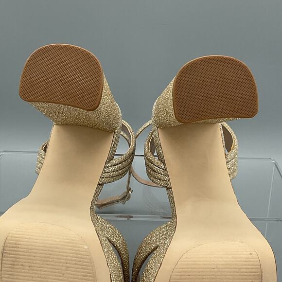 NEW Steve Madden Women’s Laurel Platform Sandals Gold Size 9M - Picture 9 of 10